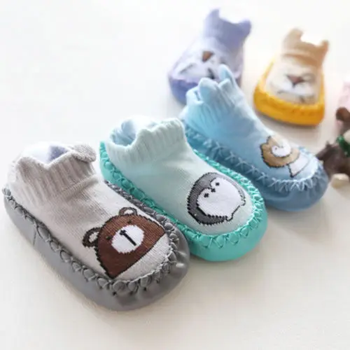 Pudcoco новая одежда для малышей Детские ботиночки для кроватки с принтом милых животных PU кожаная обувь для младенцев мягкая подошва обувь для мальчиков и девочек хлопок обувь 0-36 м