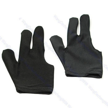 

1/5/10PCS Cue Billiard Pool Shooters 3 Fingers Gloves Black New Indoor Games