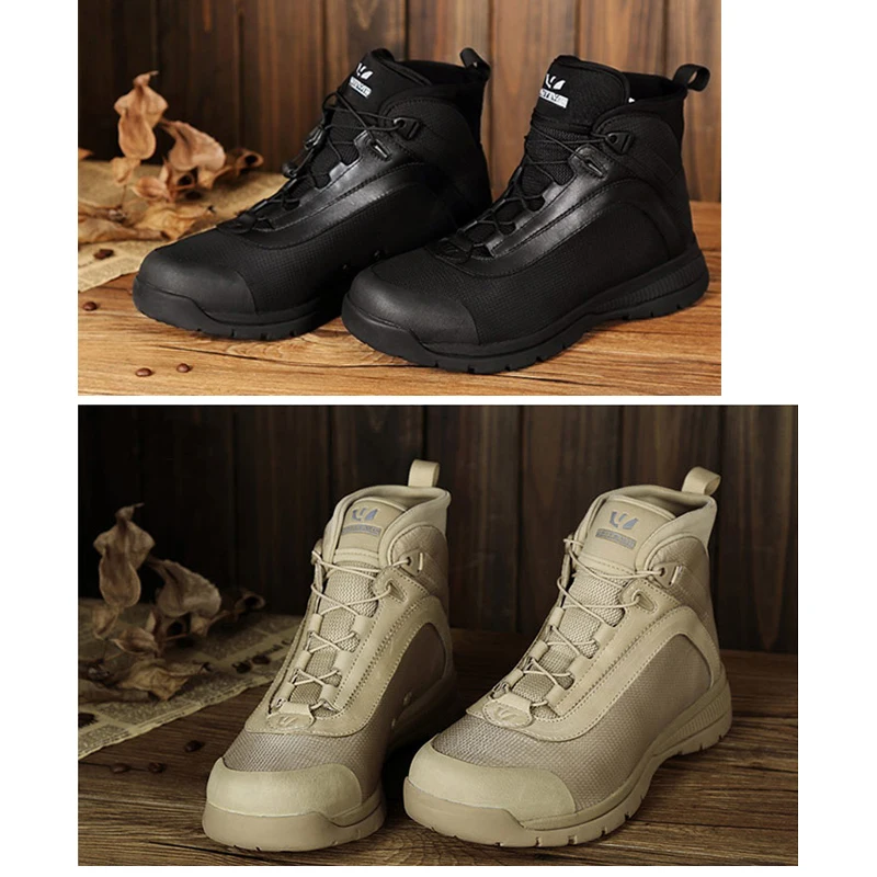 Waterproof Women Men Military Boots Special Force Tactical Desert Combat Ankle Botas Army Work Safety Shoes Leather Snow Boots