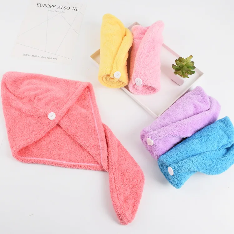 56X22 سنتيمتر عمامة الشعر التجفيف أغطية رأس للاستحمام منشفة النساء ألياف دقيقة ماصة منشفة استحمام البشكير قبعة الشعر يلتف حمام الملحقات