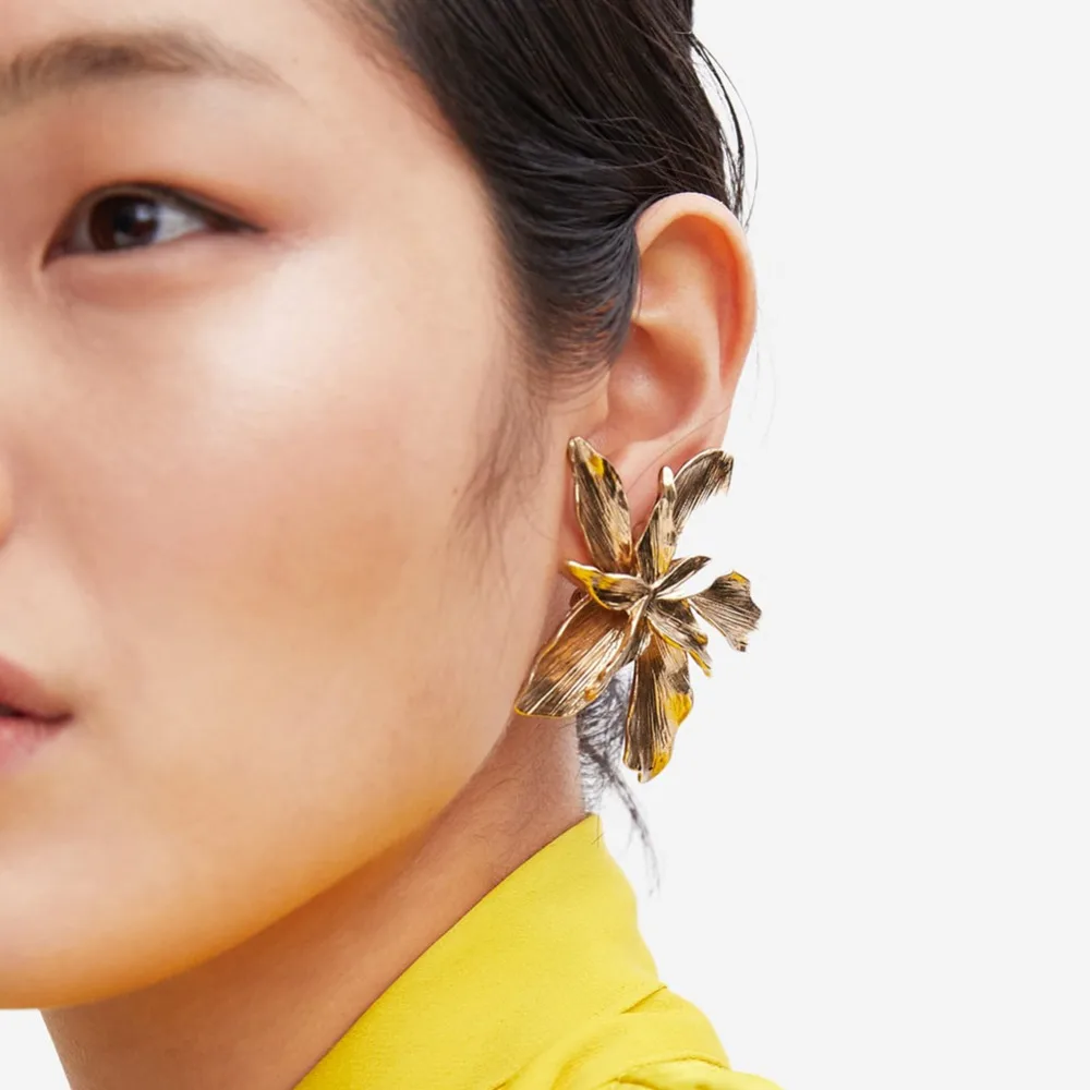 

Vedawas Trendy ZA Flower Statement Drop Earrings Handmade Earrings for Women Valentine's Day Gifts 2019 Wholesale xg2440