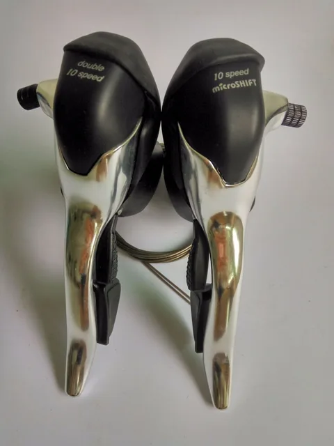 Cheap Original microshift Shift Brake Lever road bicycle bike 2*10S 20s 30s shifter lever for TS 4600 compatible for shimano