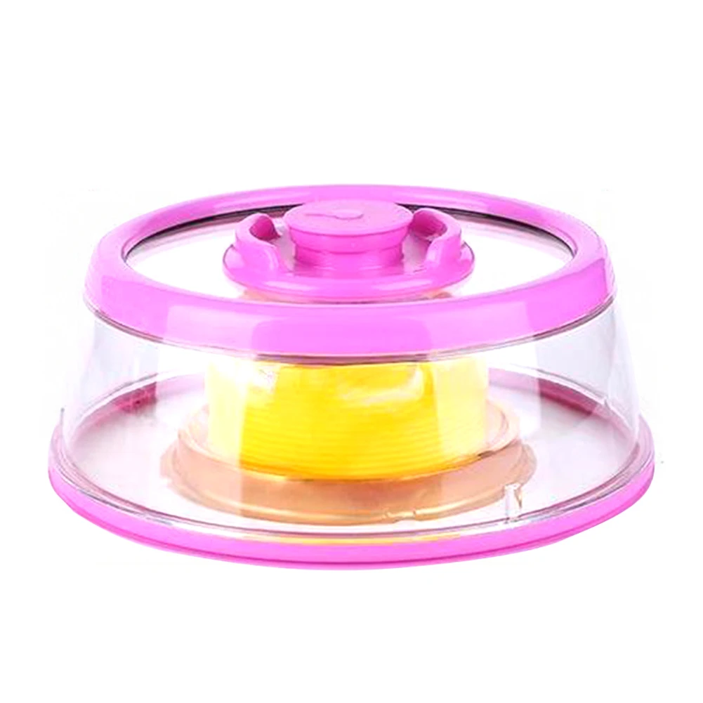 

Storage Vacuum Food Sealer Film Instant Gadgets Light Weight Stackable ABS Keeping Kitchen Tool Fresh Cover Home Durable