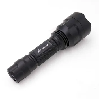 

Manta Ray C8 black flashlight torch,CREE XP-L HI V3-1A 6500K LED emitter inside,AMC7135 x10 3.5A driver circuit,smo reflector