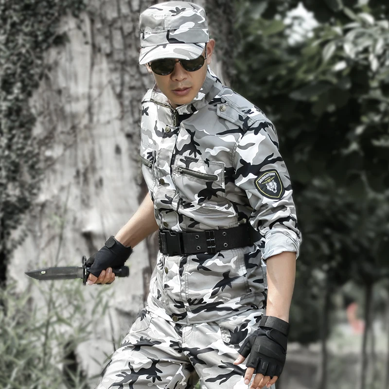 Men and Women's Snow Camouflage Ghillie Suit Tactical Clothing Multicam Uniform Men Outdoor Fishing Hunting Clothes Husband tactical suit ghillie suit