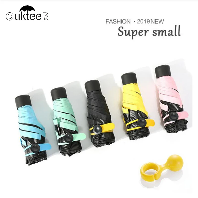 

Fashion Mini Pocket Umbrellas Kids Folding Umbrella Anti-UV Windproof Portable Umbrellas for Women Children Female Parasol