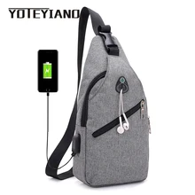 YOTEYIANO Повседневное груди мешок дизайнер Холст Crossbody сумка мужская дорожная сумка Один плечевой ремень сумка