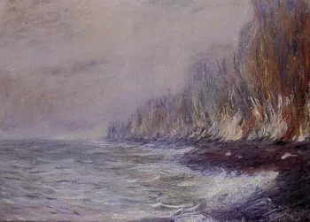 

High quality Oil painting Canvas Reproductions The Effect of Fog near Dieppe (1882) By Claude Monet hand painted