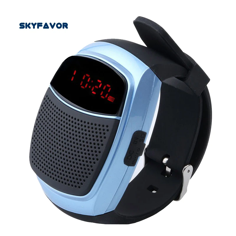 Alarm Clock LED Display Wireless Bluetooth Speaker Sports Smart Watch Self timer Remote hands free Watch