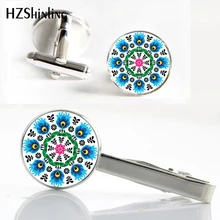 CT-0014 Новинка гель-лаки народные зажимы и набор запонок польские народные зажим для галстука арт запонки с фотографией в этническом стиле манжеты подарки