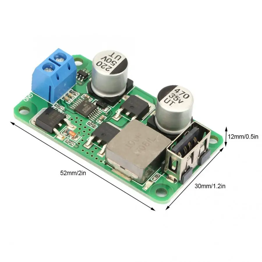 5 V 5A высокого тока DC понижающий Питание модуль зарядная Плата USB DC12-36V Напряжение модуль Поддержка QC3.0 быстрой зарядки