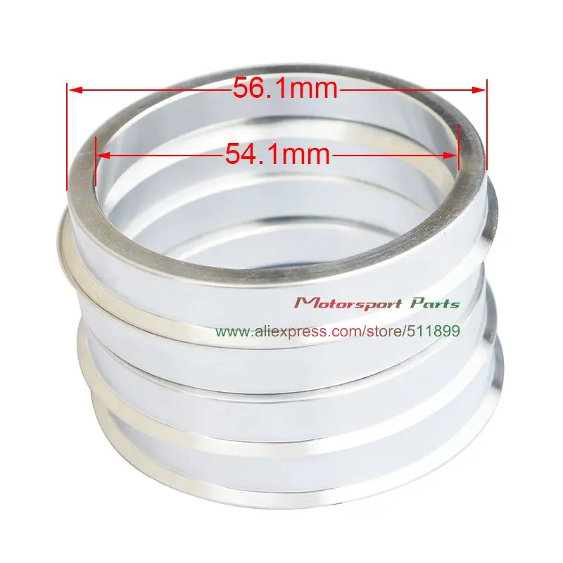 4 шт./лот адаптер для автомобильных колес 54,1/56,1/56,6/57,1/60,1/63,4/64,1/66,1/66,6/67,1/сплав ступицы колеса Spigot кольца