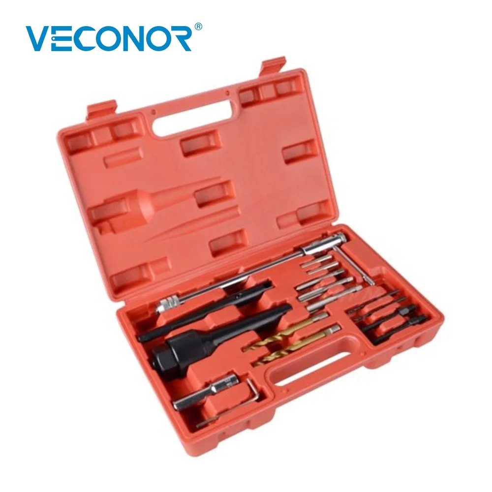Damaged Glow Plug Removal Thread Repair Drill Wrench Spark Gap Tool Garage Kit Set Damaged Glow Plug Removal Thread Repair Drill Wrench Spark Gap Tool Garage Kit Set