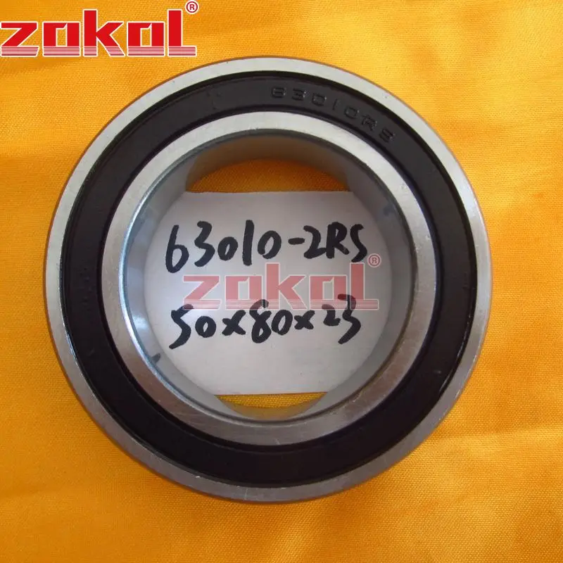 ZOKOL 63010RS подшипник 63010 2RS 63010-2RS глубокий шаровой подшипник 50*80*23 мм