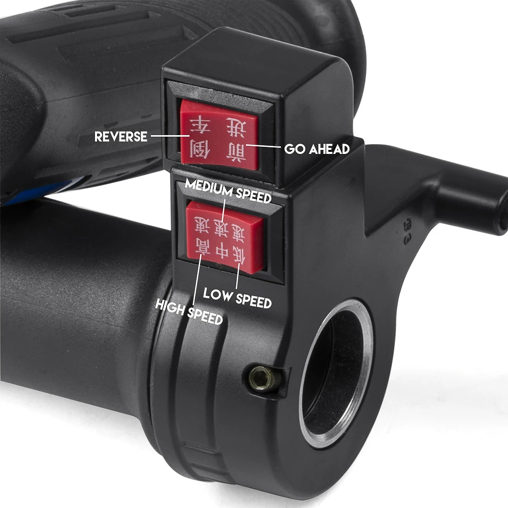 Excellent Electric Bicycle/Scooter/Motorcycle Speed Gas Handle/Throttle/Accelerator 12V 24V 36V 48V 60V 72V 84V Throttle Grip Cycling 2