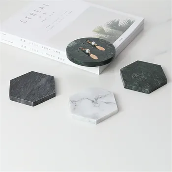 

Minimalist Marble Pattern Office Table Storage Plate Geometry Chic Scandinavian Nordic Ceramic Desk Storage Tray Organizer Decor