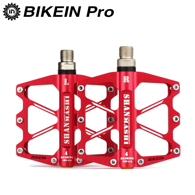 Велосипедные педали BIKEIN из алюминиевого сплава 9/16 дюйма на платформе