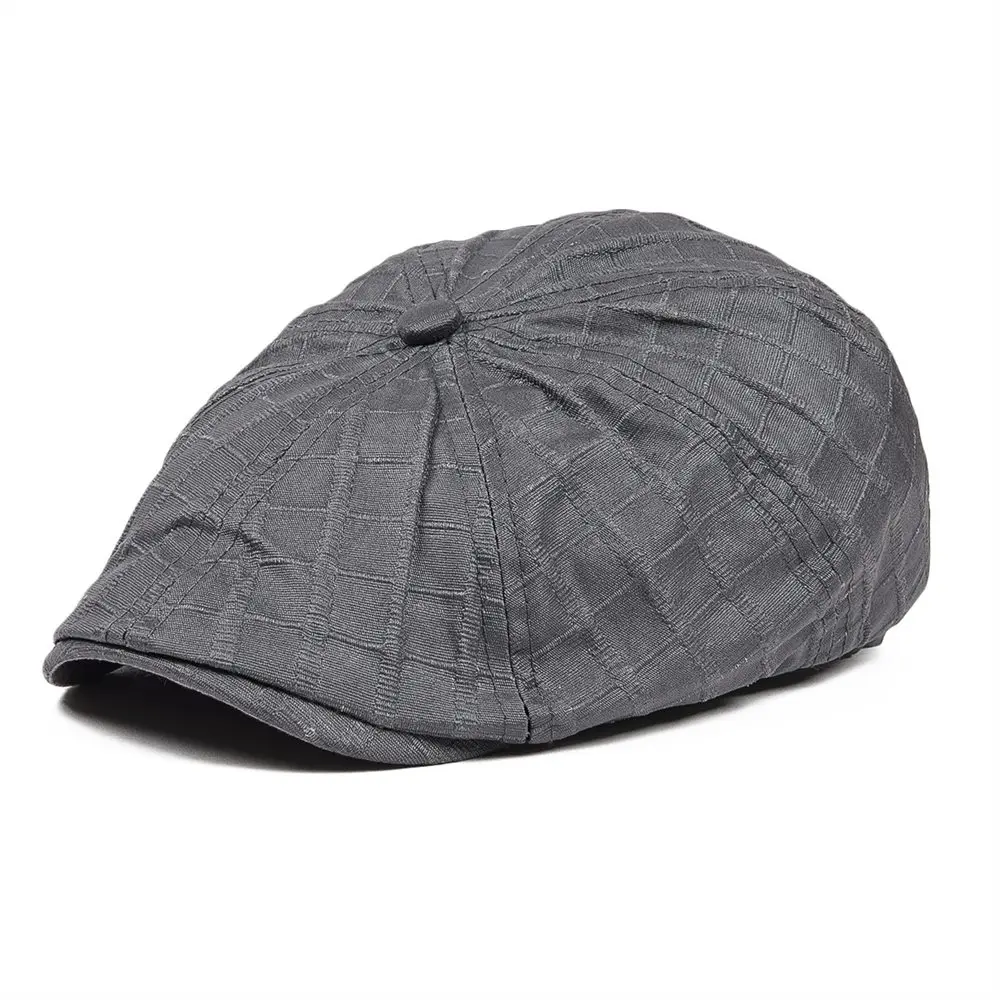 VOBOOM Клеенчатая хлопковая Водонепроницаемая плоская кепка для мужчин и женщин, летняя газетная шляпа в стиле Гэтсби 041