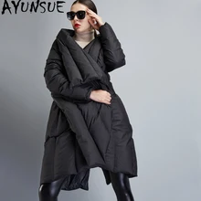AYUNSUE новая куртка на утином пуху женский плащ длинное пальто женская зимняя куртка женские пальто парка Feminina Veste Femme KJ610