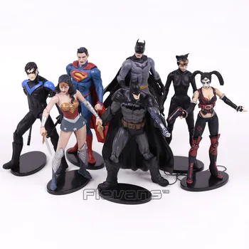 

DC COMICS Injustice League Superman Batman Nightwing Wonder Woman Harley Quinn Catwoman PVC Action Figure Collectible Model Toy