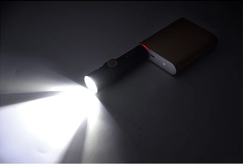 USB удобный мощный светодиодный фонарик Перезаряжаемые факел usb Flash Light велосипед карманный светодиодный Масштабируемые лампы для охоты