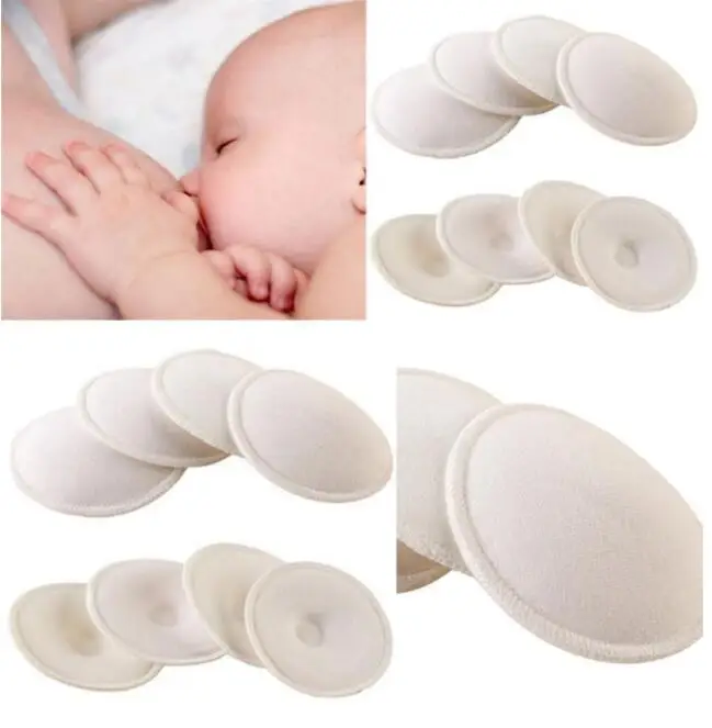 6 pcs cotton anti-seepage Washable terry cloth anti-overflow breast pad Pregnant women anti-leakage film thickened chest pad