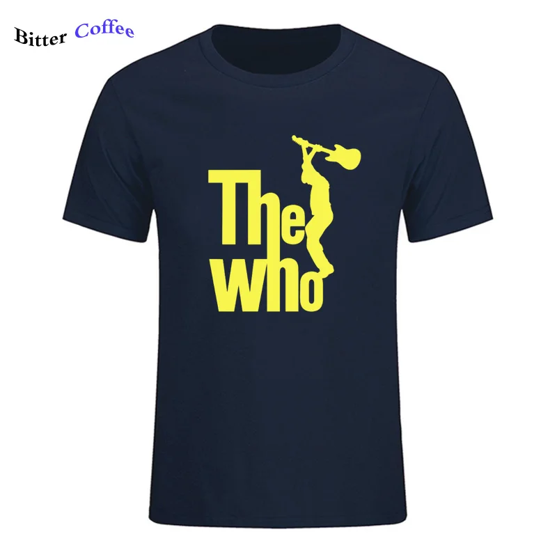 Men's TShirt Vintage Band T Shirts The Who Mens T Shirt Retro Mod Music Man with Guitar Printed Short Sleeve T-Shirt Men's TShirt Vintage Band T Shirts The Who Mens T Shirt Retro Mod Music Man with Guitar Printed Short Sleeve T-Shirt