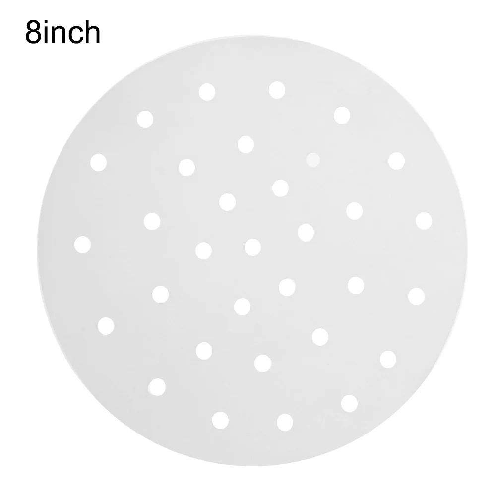 50 шт./пакет Бамбуковая решетка для варки на пару решетка для варки Бумага бамбуковая корзина круглый антипригарным отпариватель Бумага под паром коврик Кухня Пособия по кулинарии - Цвет: 8inch