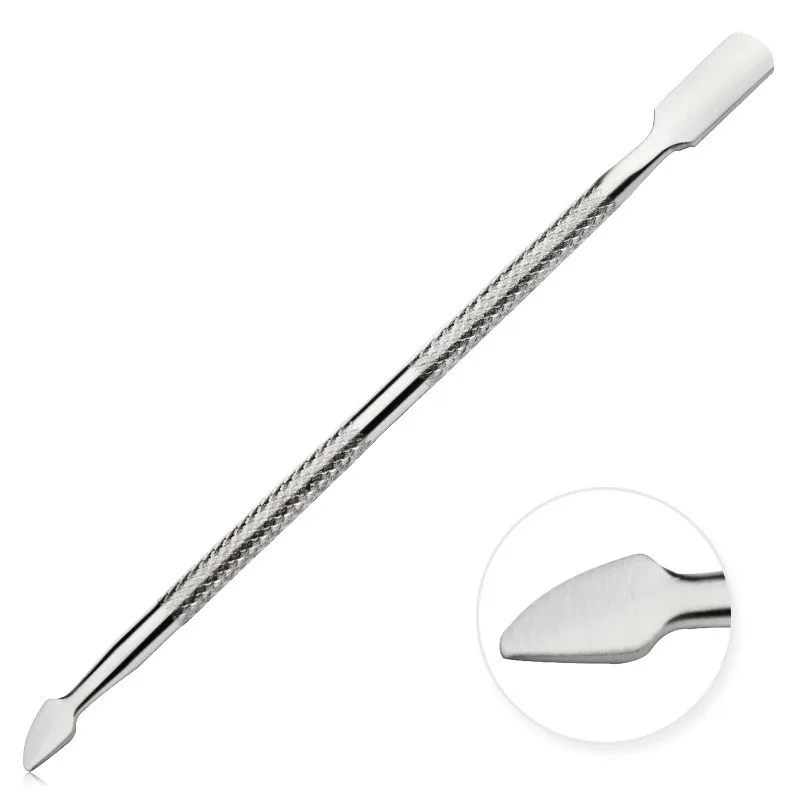 

1pcs New Nail Art Cuticle Pusher Stainless Steel Nail tools File Spoon Remover