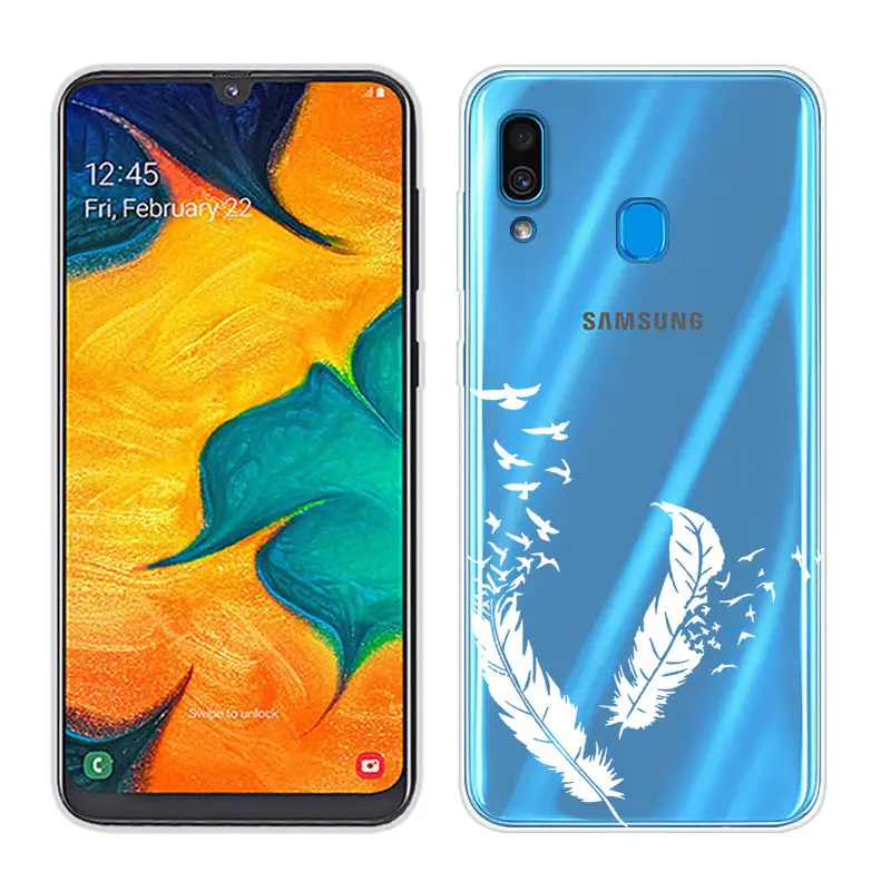 Soft TPU Case for Samsung Galaxy A40 A30 Clear Silicone Back Phone Case for Samsung A50 A10 Cover for A60 A70 SAM-A505F Fundas (20)