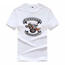 2016 latest fashion interesting SYOCKRIDER cartoon charactersletterSkeleton printing design men’s T-shirt summer short-sleeved