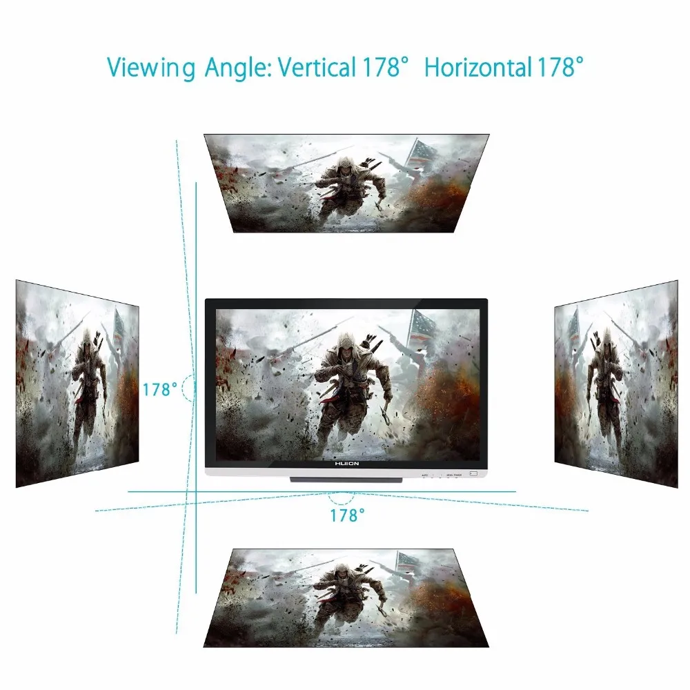 Huion GT220 v2 Graphic Tablet Professional Drawing Monitor 21.5" IPS HD Touch Screen Display FOR 3D Tooling Teaching Animation