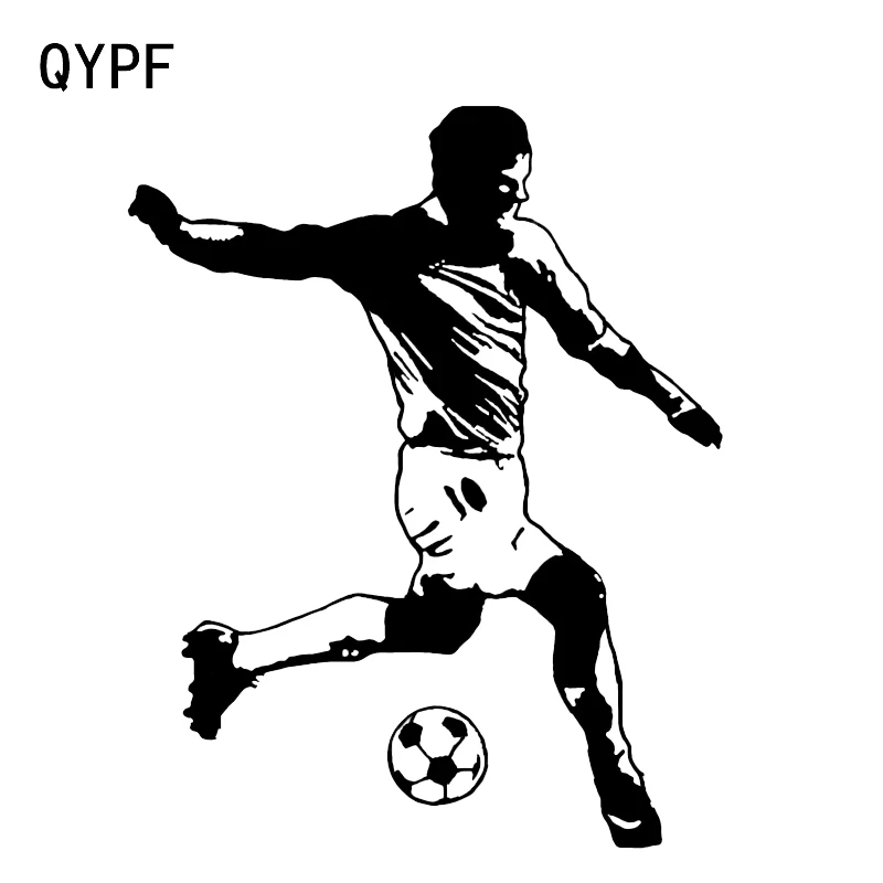 

QYPF 11.2*13.9CM Fashion Football Sport Decor Car Sticker Vinyl Extreme Movement C16-0506