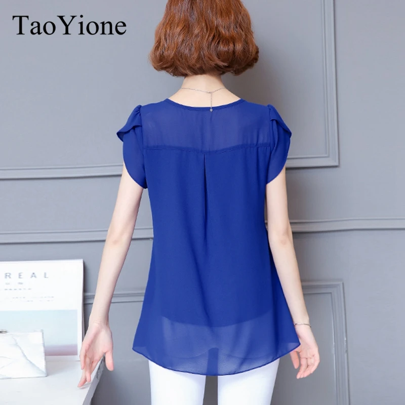 Женская летняя блузка с круглым вырезом и коротким рукавом|blusas femininas|women blousesnew