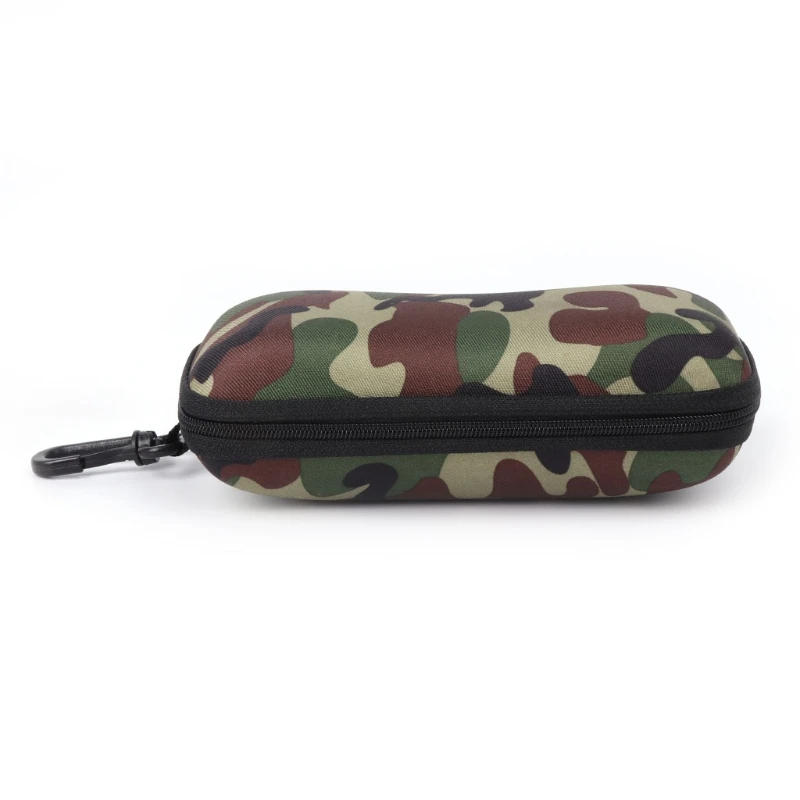 

NoEnName_Null Glasses Box Sunglasses Case Camouflage Storage Protector Zipper Unisex Container 2018 New
