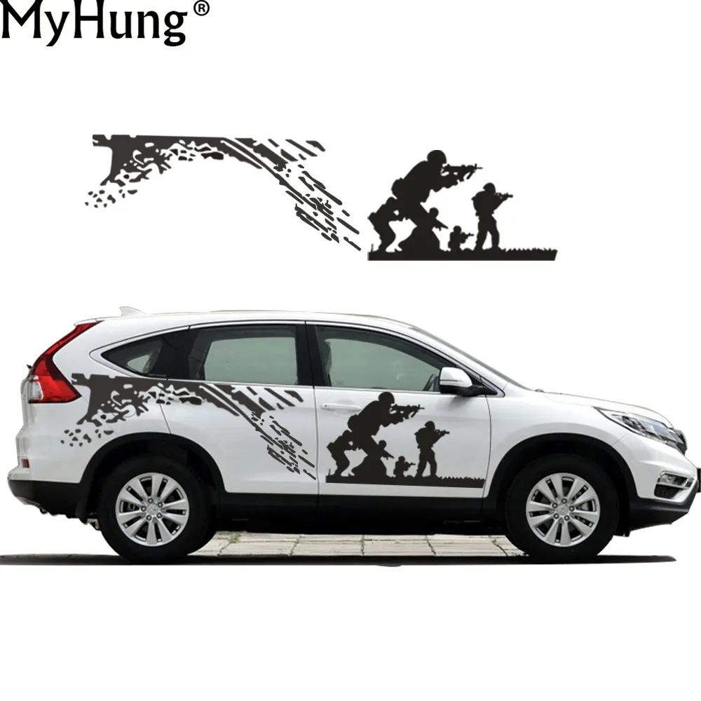 New Car styling Decal For Honda CR V Cool CS Army Battle Car Whole Body