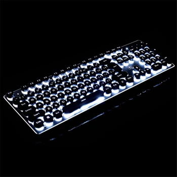 

Gaming Keyboard 104 Keycaps K100 Backlit Keyboard Gamer Wired USB Computer Keyboard English Keyboards for Windows Desktop Laptop