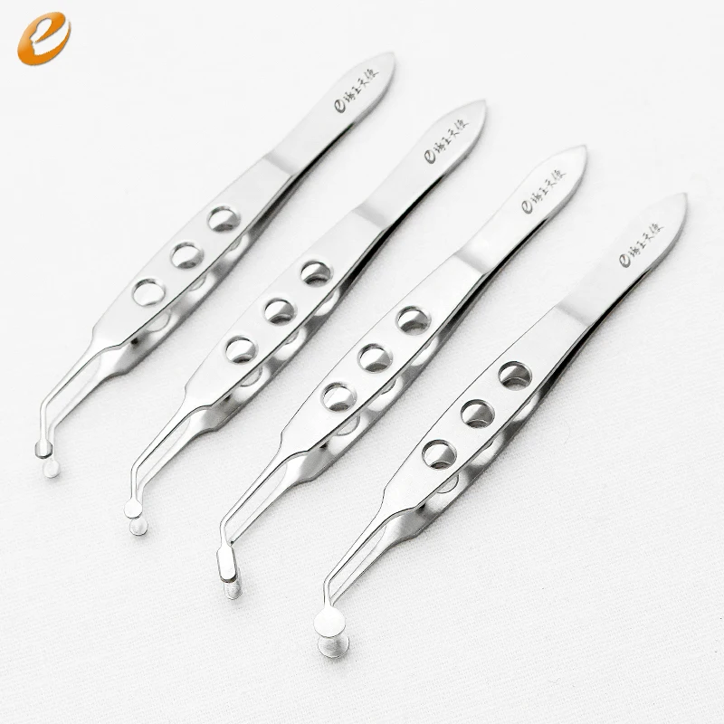 Eyelid massaging forceps Cosmetic and plastic surgery instruments and
