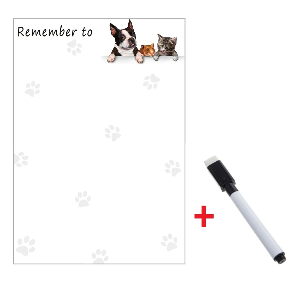 Сухая салфетка магнитная доска напоминание доска для сообщений блокнот магниты для холодильника стикер мультфильм собака кошка лист планировщик письмо Примечание - Цвет: Style1