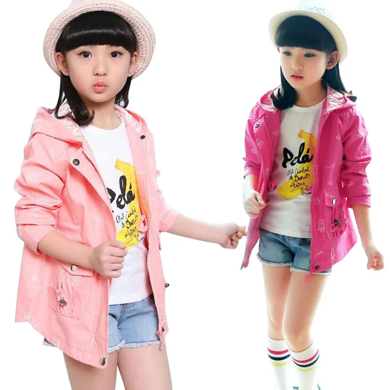 

2019 New Children Spring Autumn Fashion Design Children Outerwear Coat Sporty Kids Jackets Girls Jackets Coats Clothing