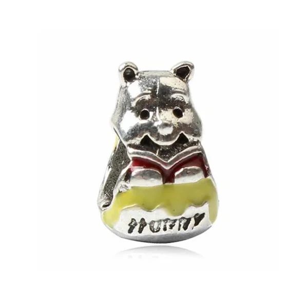 

Maxi New Fashion Big Statement Enamel Animal Bear Beads Charms Fit Pandora Bracelets Necklaces for Women DIY Party Jewelry