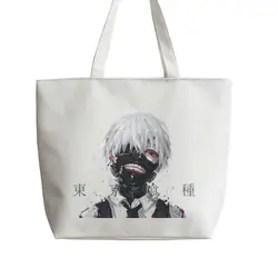 Токио вурдалак Kaneki Аниме японского аниме холст сумки сумка для покупок с персонажем из мультфильма сумка T1168