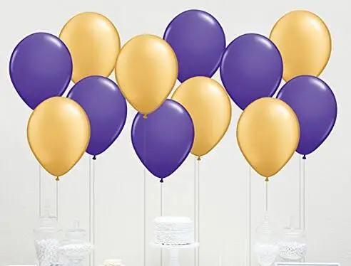 60 Count 10 Mixed Royal Purple And Gold Latex Balloon Wedding Baby Shower Birthday Party Decoration Decorative Decorative Decoration Birthday Partydecoration Party Aliexpress