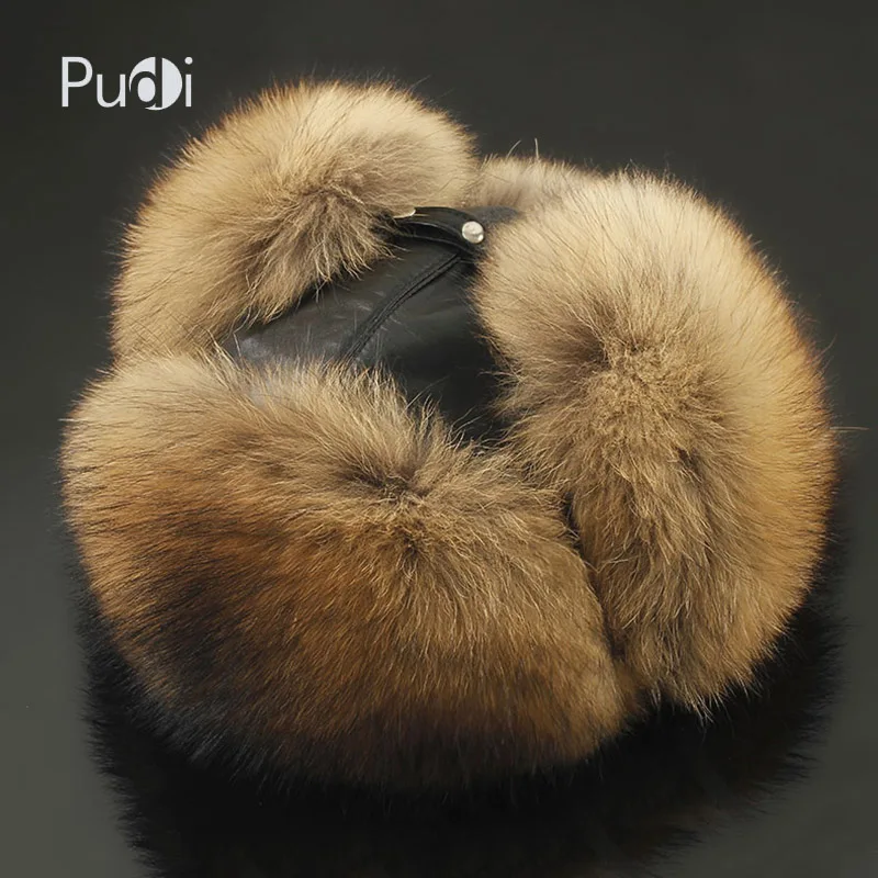 pudi-170766-men-fox-fur-and-raccoon-fur-and-sheep-skin-hat-trapper-cap-genuine-leather-hunting-earcuff-warm