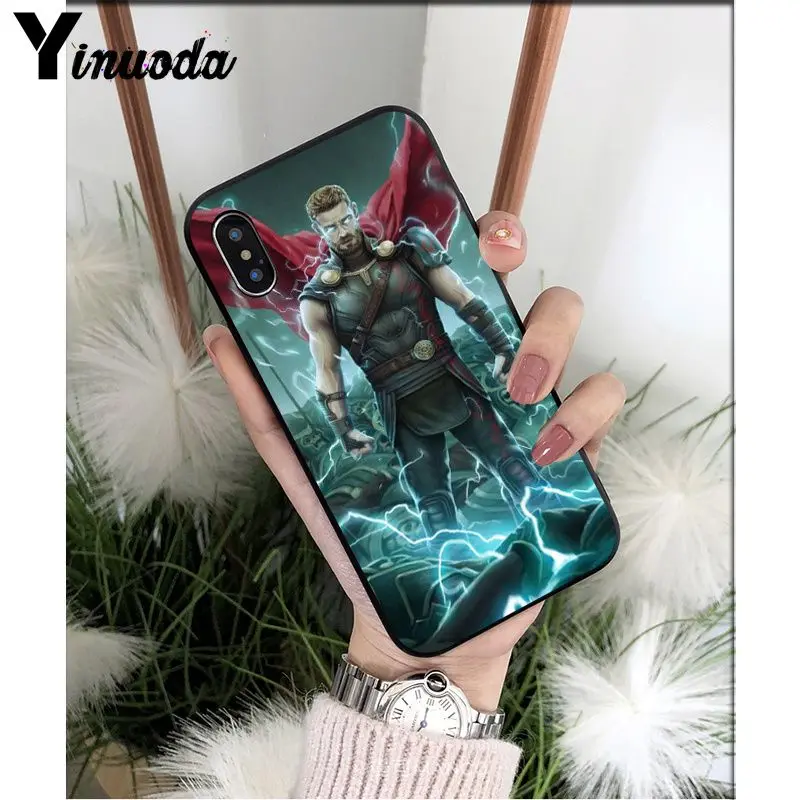 Yinuoda Marvel movie thor DIY красивые аксессуары для телефонов, чехол для Apple iPhone 8 7 6 6S Plus X XS MAX 5 5S SE XR