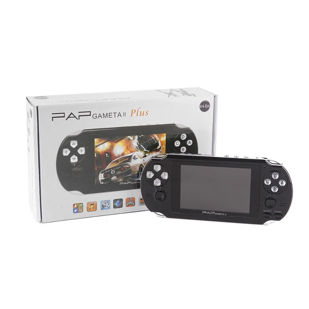 Новинка для PAP II plus 4," Портативный игровой плеер 64 бит PAP Gameta 16 Гб PMP psp встроенный 600 MP4 MP5 видео игровые консоли