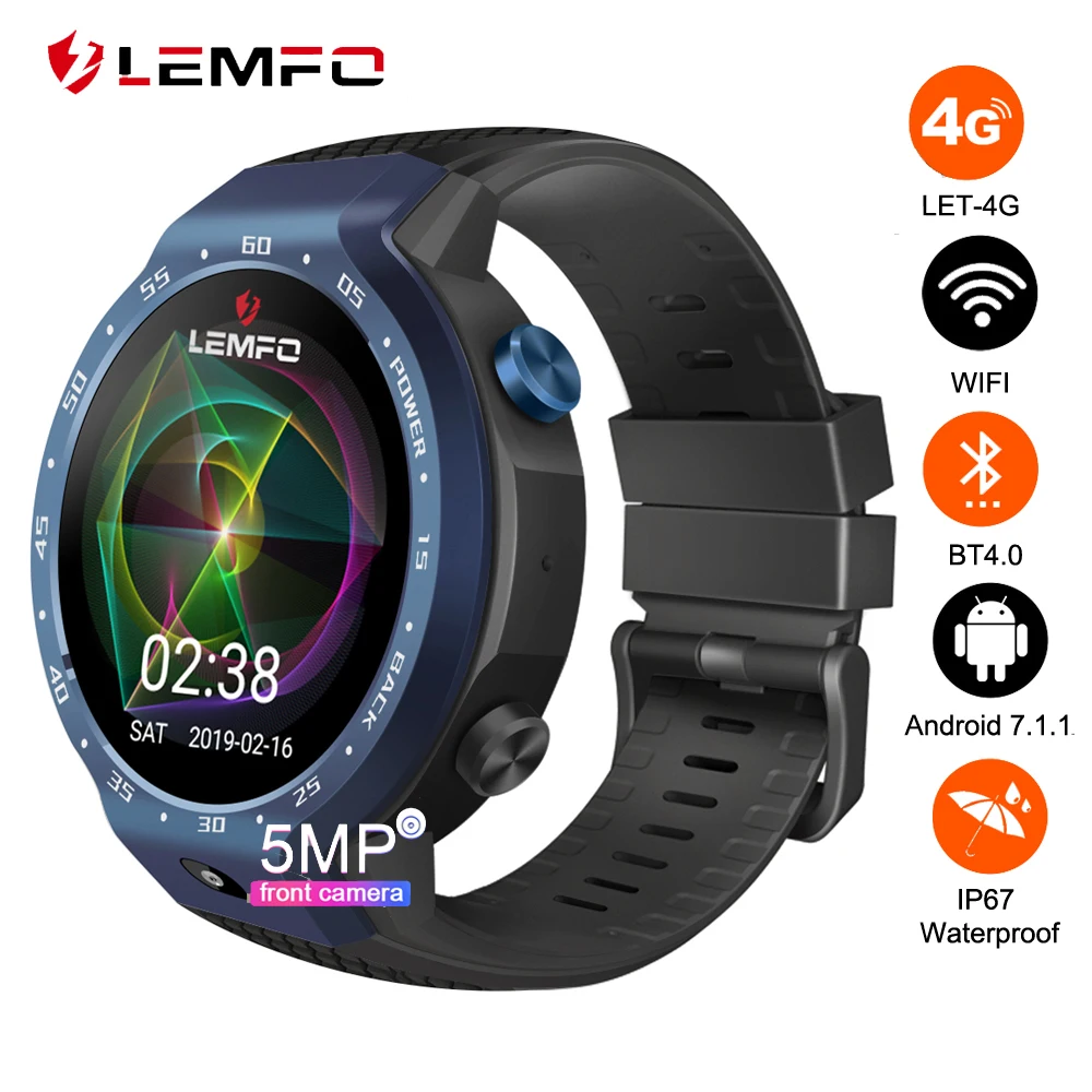 

LEMFO LEM9 Dual Systems 4G Smart Watch Android 7.1 1.39 Inch 454*454 Display 5MP Front Camera 600Mah Battery Smartwatch Presale