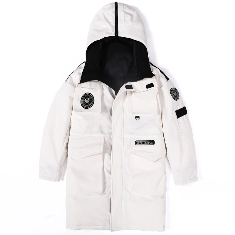 Women Winter Down Jacket Long Padded Coats For Female Zipper Loose Outwear Jackets Big Pockets Hooded Winter Coats AS041 (8)