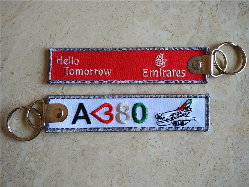

Hello Tomorrow Emirates I Love A380 keychains