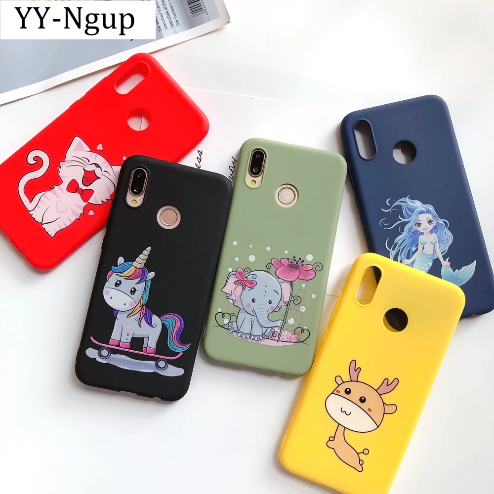 

Etui Huawei Y5 Y6 Y7 Y9 2019 Phone Case Unicorn Silicone Soft Cover for Huawei P Smart 2019 Y5 Y6 Y7 Prime 2019 Honor 8A Coque